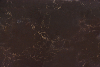 부엌 싱크대 단단한 표면 인공적인 석영 돌 검정 색깔