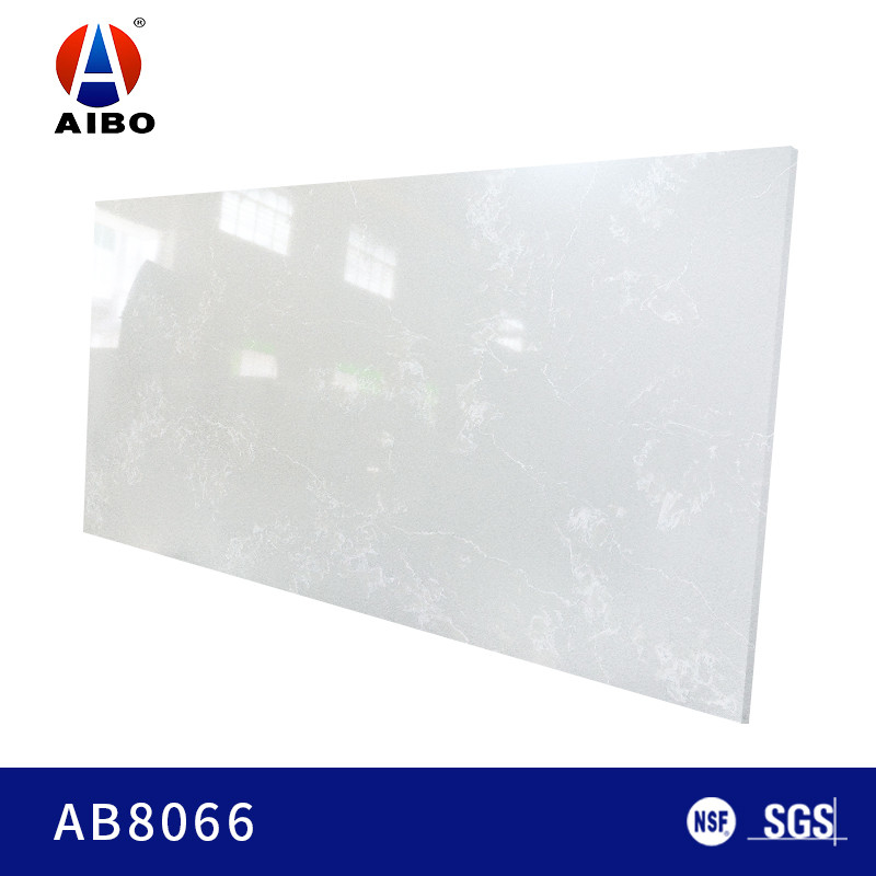 High Ridigity White Calacatta Artificial Quartz Stone Countertop With SGS &amp;NSF